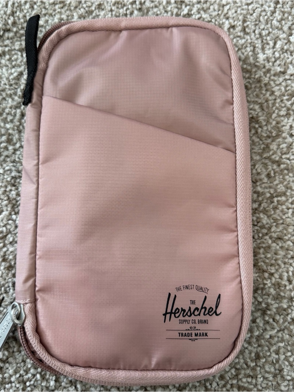 Herschel Supply Company Dusty Pink Travel Wallet Organizer Pouch